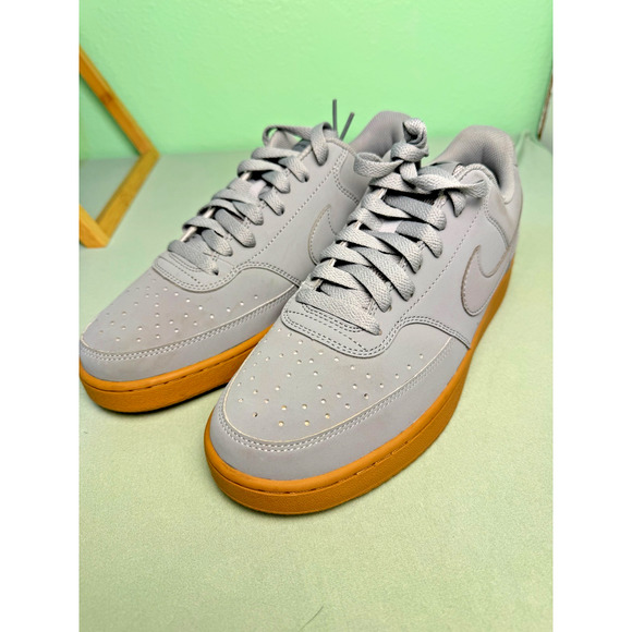 Nike Court Vision Low Particle Grey Wheat Size 9 CD5463-009 80\'s Gray Gum Sole main image 3
